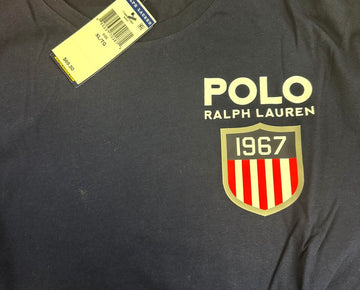 Polo Ralph Lauren Men Classic-Fit Logo Long-Sleeves Cruise Navy Size XL MSRP $70