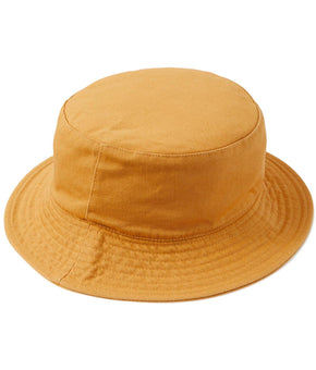Sun + Stone Mens Twill Fitted Bucket Hat Yellow Mustard