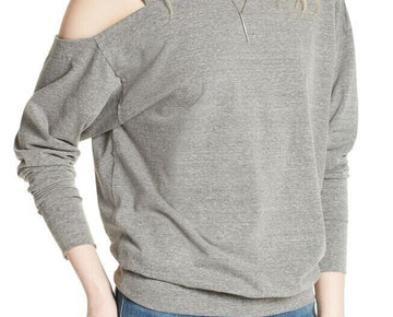 Free People Saratoga Top in Heather Grey Size S MSRP $68