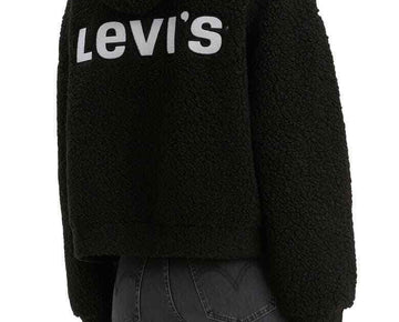Levi's Anna Logo Black Hoodie Sweater Black Size M MSRP $80