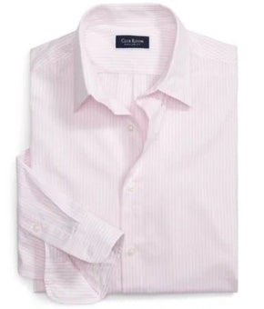 Club Room Mens Classic Regular-Fit Stripe Pink Size 17.5 x 32/33