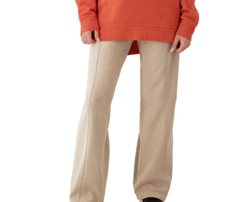 Champion Women's Drawstring-Waist Wide-Leg Sweatpants BEIGE Size XS MSRP $55