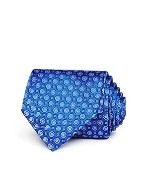 Bloomingdale's Professional Men's Silk Neck Tie Neck-tie Blue NEW MSRP $59