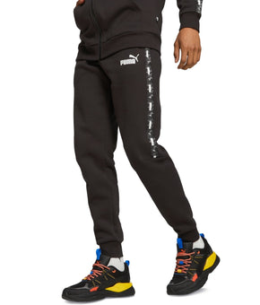 Puma Men Ess+ Camouflage Taped Logo Fleece Sweatpants Black Size XXL MSRP $55