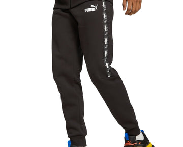 Puma Men Ess+ Camouflage Taped Logo Fleece Sweatpants Black Size XXL MSRP $55