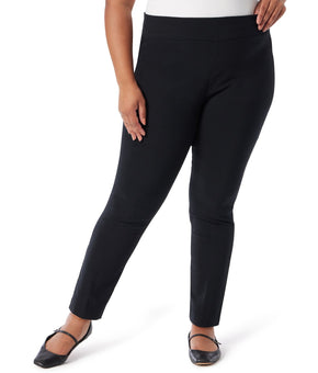 Gloria Vanderbilt Plus Size Pull-On Trouser Pants Color: Black Size: 22W