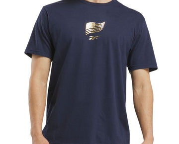 Reebok Men's Medal State of Mind Graphic T-Shirt Blue Navy Size L MSRP $30