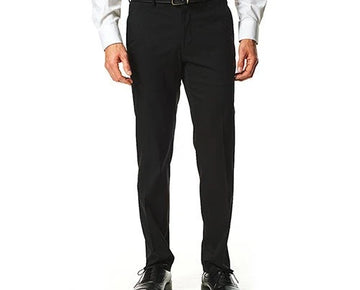 Perry Ellis Men Portfolio Slim-Fit Pants Stretch Black Text Size 40x32 MSRP $100