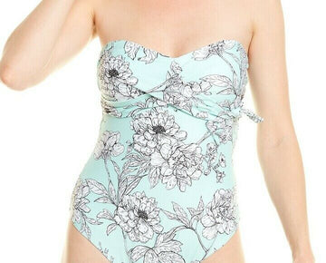 Letarte Floral Pisco One-Piece Mint Green Womens Size S MSRP $80