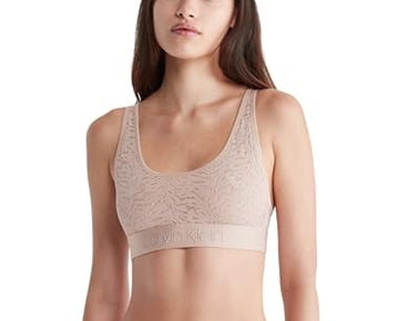 Calvin Klein Women's Intrinsic Unlined Bralette QF7340 Beige Size XS MSRP $40