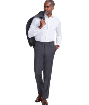 Tallia Mens Classic fit Dress Pants Size 38 / 32 Dark Grey Solid MSRP $135