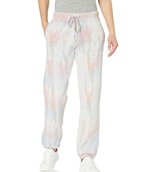 VELVET BY GRAHAM & SPENCER Women Hallie Tie Dye Sweatpant, Pink Sunrise, Size S
