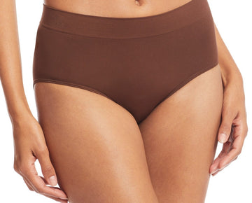 Lauren Ralph Lauren Seamless Jersey High-Rise Brief Underwear Brown Size L