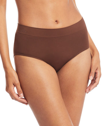 Lauren Ralph Lauren Seamless Jersey High-Rise Brief Underwear Brown Size L