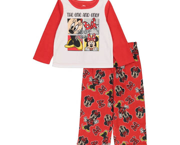 Minnie Mouse Baby Girls Pajama Set, 2 Pieces red Size 12M
