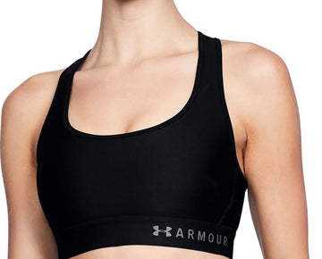 Under Armour Sports Bra Womens Medium Support Cross Back Black Size XS MSRP $35