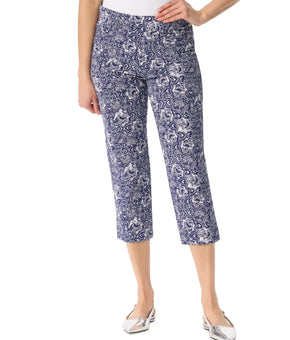 Gloria Vanderbilt Women's Shape Effect Pull-On Capri Pants Blue Size 8