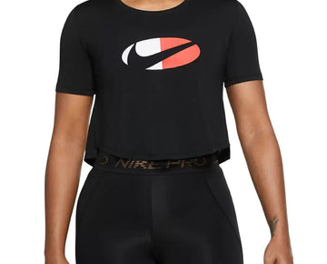 NIKE Women's Dri-FIT One Cropped Top Black Size XS MSRP $40