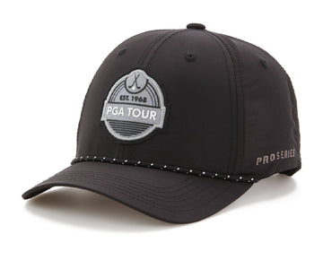 PGA TOUR Men's Premium Label Golf Cap Black Size Adjustable MSRP $24