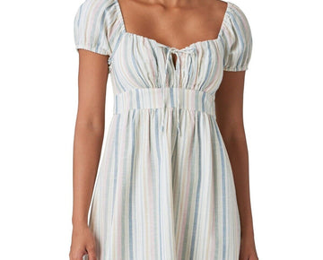 Lucky Brand Women Sweetheart-Neck Babydoll Dress Size XL Pastel Pink MSRP $119