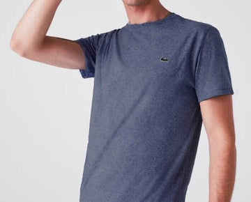 Lacoste Mens Crew Neck Pima C Murene Chine Blue Size 3XL MSRP $60