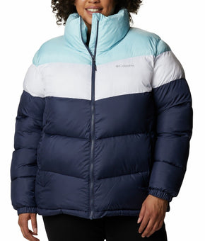 Columbia Puffect Colorblocked Blue Jacket Plus Size 1X MSRP $160