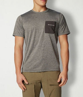 Columbia Mens Regular fit Short Sleeve T-Shirt Shirt XL Grey Solid