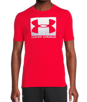 Under Armour Men's UA Boxed Logo Sportstyle T-Shirt Red Size M MSRP $25