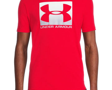 Under Armour Men's UA Boxed Logo Sportstyle T-Shirt Red Size M MSRP $25