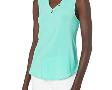 Star Vixen Women's Sleeveless Top, Mint, Size S Green