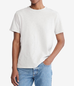 Calvin Klein Men's Smooth Cotton Solid Crewneck T-Shirt Gray Size XL MSRP $40
