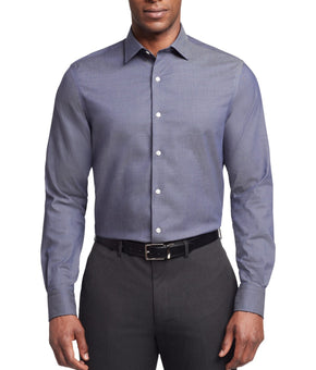 Tommy Hilfiger Men's Flex Regular Fit Stretch Twill Dress Size 15.5 x 34/35 Blue
