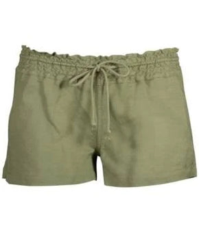 Salt Life Women's Coastal Drawstring Shorts Olive Green Size XL