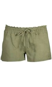 Salt Life Women's Coastal Drawstring Shorts Olive Green Size XL