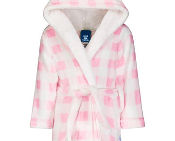 Max & Olivia Baby Boys Soft Cuddly Novelty Hooded Robe Pink Size 12-24M