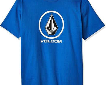 Volcom Men's Crisp Stone Short Sleeve Tee Cali Blue Size Small MSRP $23