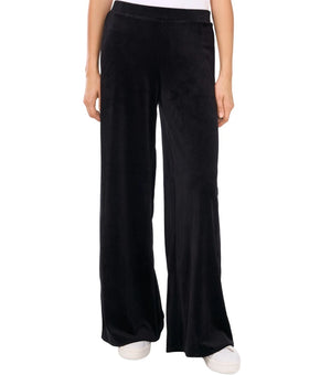 Vince Camuto Women's Velour Pull-On Wide-Leg Pants Black Size M MSRP $69
