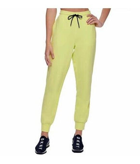 Dkny Sport Women's Fleece Logo Joggers Lime Green SIze M MSRP $60