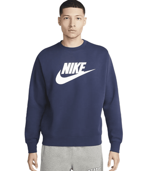 Men's Nike Midnight Navy Sportswear Graphic Crewneck Sweatshirt Blue - Size S