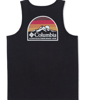 Columbia Mens Regular fit Sleeveless Graphic Tank Top Shirt Small Black