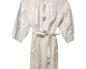 INC Womens White Patterned Bell Sleeve Above The Knee Fit + Flare Dress Size: S