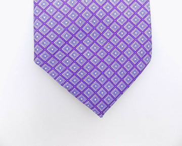 Bloomingdale's Square 100% Silk Classic Tie Purple MSRP $59