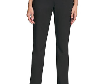 Calvin Klein Womens Pintuck High-Waisted Pants Size 4 Black