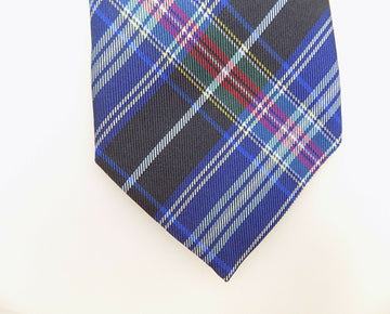 Bloomingdale's Mens Silk Size 7.5 Tie Blue Navy Made in Italy MSRP $59