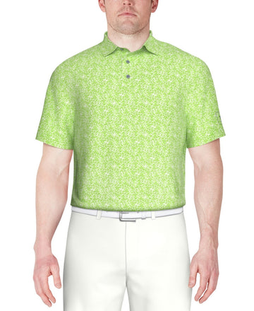 Pga Tour Men Regular fit Short Sleeve Polo Shirt Size M Green