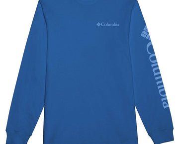 Columbia Sportswear Mens Fundamentals Cotton Logo T-Shirt Blue Size S
