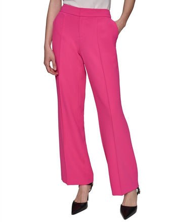KARL LAGERFELD PARIS Women's Wide-Leg Pants Pink SIze 2 MSRP $109