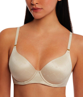 Lauren Ralph Lauren Repeat-Logo T-shirt Bra, 4L0016 Cream Size 32C MSRP $58