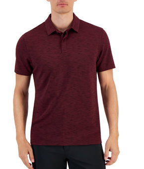 Alfani Mens Regular fit Short Sleeve Polo Shirt Size S Maroon Red Solid MSRP $50