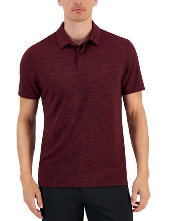 Alfani Mens Regular fit Short Sleeve Polo Shirt Size S Maroon Red Solid MSRP $50